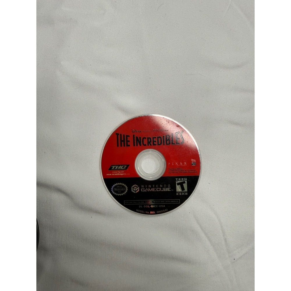Disney Pixar The Incredibles Nintendo GameCube Game Disc Only DOL-GICE-USA